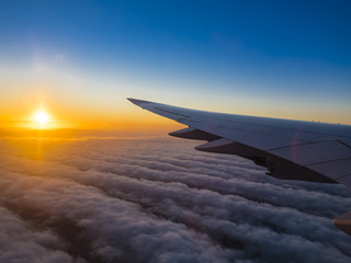Argentinien, Buenos Aires, Anflug im morgen auf Buenos Aires