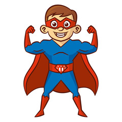 Superhero boy Cartoon character