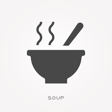 Silhouette icon soup