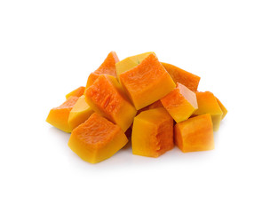 Butternut squash isolated on white background