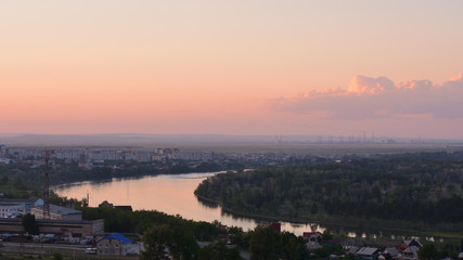 Fototapeta premium The mighty Yenisei River