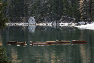 Obraz premium Lago di Braies