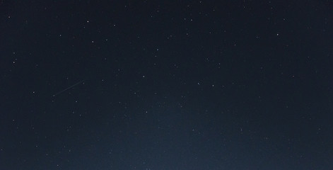 Meteor in the starry sky