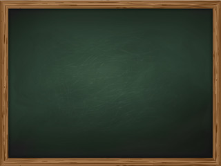school chalkboard background texture with frame vector. Template for your design.