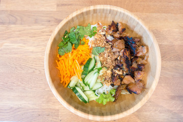 asian food noodles on the table