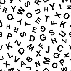 Letters Seamless Pattern