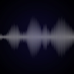 Disco rainbow colored music sound waves for equalizer