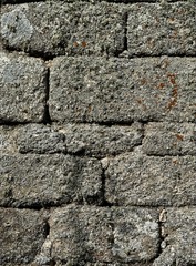 Mur de l'église de Muelas del Pan, Castille-et-León, Espagne