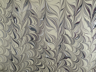 Marbled paper background.