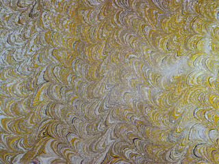 Marbled paper background.