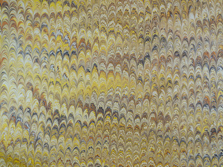 Marbled paper background.