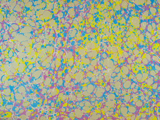 Marbled paper background.