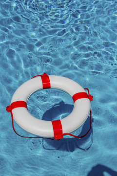 lifebuoy in a pool