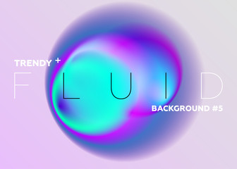 Colorful Abstract Gradient Blurs. Trendy Vibrant Fluid Colors. Design Element with Copy Space for Text.