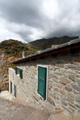 streets and lanes of the small borough of north italy d