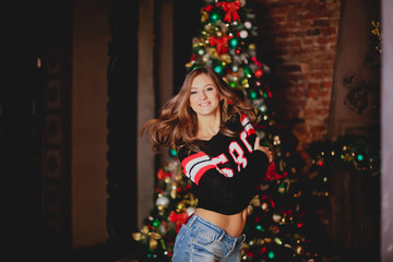 Couple celebrates new year/Christmas