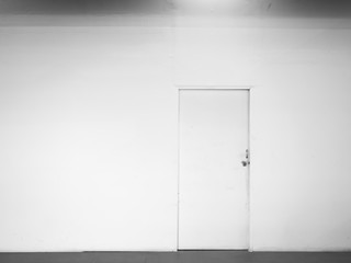 White wall with White Door