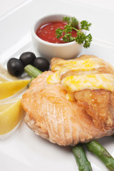 dish of fried meat baked in pastry