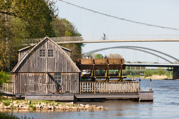 Schiffm&uuml;hle in Minden an der Weser, NRW, Deutschland