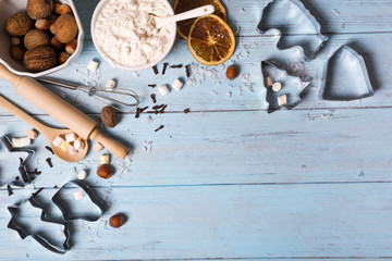 Christmas food background