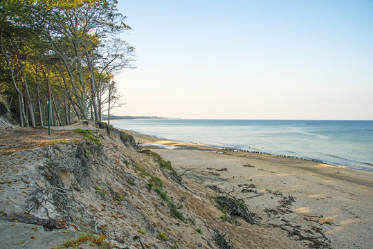 Strand der Ostsee in Orzechowo, Polen