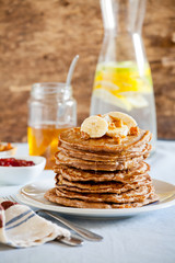 Homemade Whole Wheat Pancakes