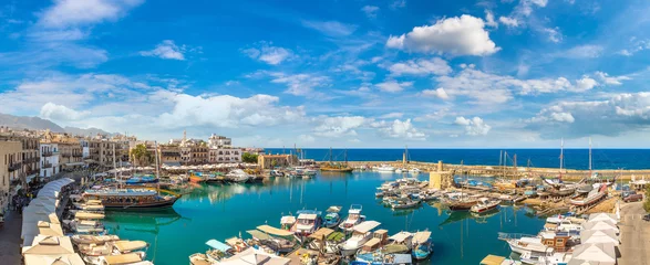 Wandaufkleber Hafen in Kyrenia (Girne), Nordzypern © Sergii Figurnyi