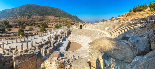 Foto op Plexiglas Small theater in Ephesus, Turkey © Sergii Figurnyi