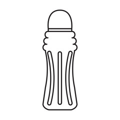 Outline of a mineral water bottle, Vector illustration