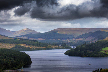 National Park in Wales in Summer in the Hills of the Countryside
