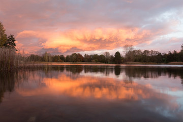 Sonnenuntergang im Britzer Garten