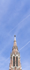 bavarian church against blue sky