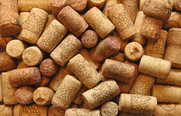 Texture from bottle traffic jams. Stopper, bark, background, macro