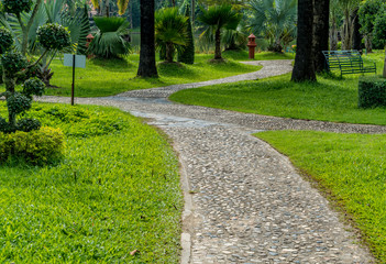 Concrete Pathway in the park