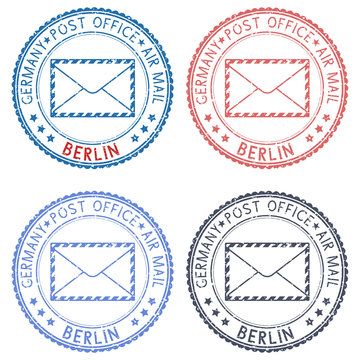 Berlin round postmarks for envelope
