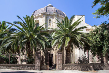 Fototapeta na wymiar Santa Maria church in Sassari, Sardinia..