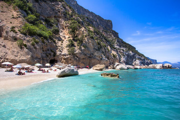 Cala Mariolu beach on the Sardinia island, Italy