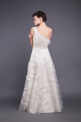 Fototapeta premium Unusual wife background isolated