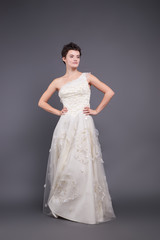 Fototapeta premium Unusual wife background isolated