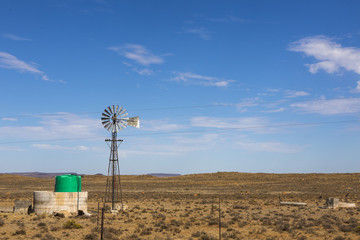 Windmill in wide open space