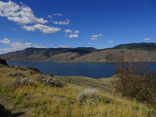 Fototapeta na wymiar Kamloops Lake in the Rocky Mountains in British Columbia, Canada