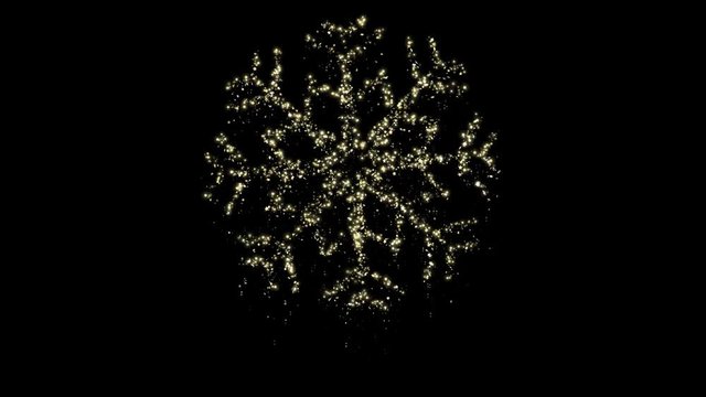 Christmas Particles - Snoflake - Seamless Loop - Alpha Channel - 4K resolution