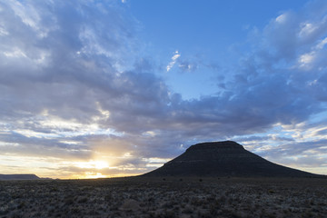 Karoo landscape sunset