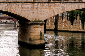 Paris bridges Seine river