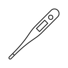 Electronic thermometer linear icon