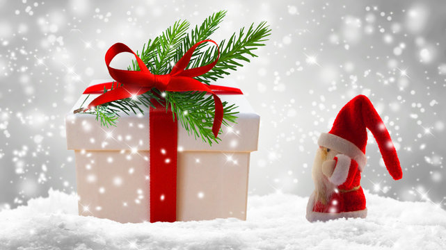 gro&szlig;es weihnachtsgeschenk, kleiner nikolaus