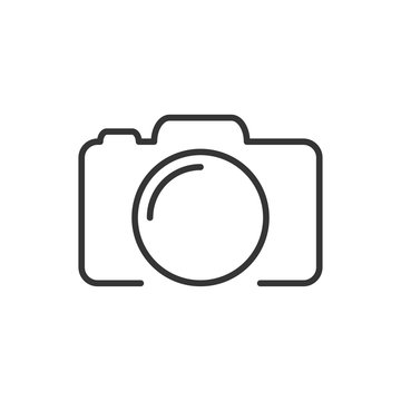 Photo camera silhouette, icon