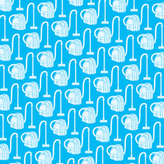 background pattern with vacuum cleaners