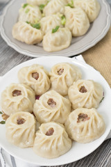 Mongolian Food: Buuz (Steamed Mongolian Dumplings) 