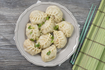 Mongolian Food: Buuz (Steamed Mongolian Dumplings) 